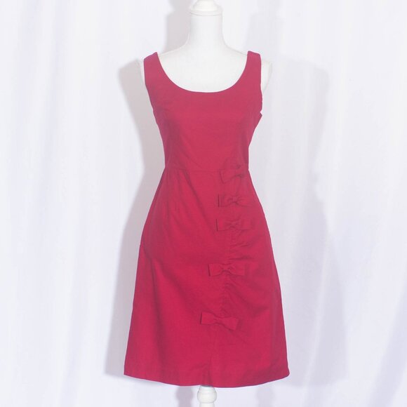 ANTHROPOLOGIE MOULINETTE SOEURS Fit & Flare Cascading Bows Dress Size 8 - Picture 1 of 7